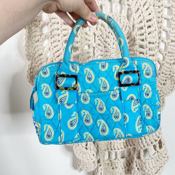 Vera Bradley 2005 Y2K Bermuda Blue Mini Handbag - Picture 1 of 5